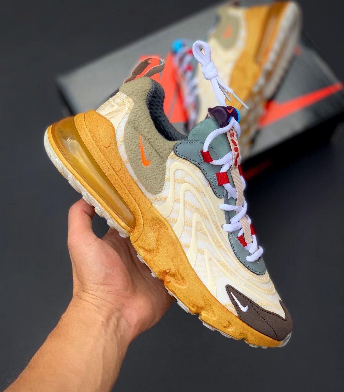 Мужские кроссовки Nike Air Max 270 React x Travis Scott / Найк Аир Макс 270 Бежевые Белые 43, Разные цвета
Мужские кроссовки Nike Air Max 270 React x Travis Scott / Найк Аир Макс 270 Бежевые Белые 43, Разные цвета
