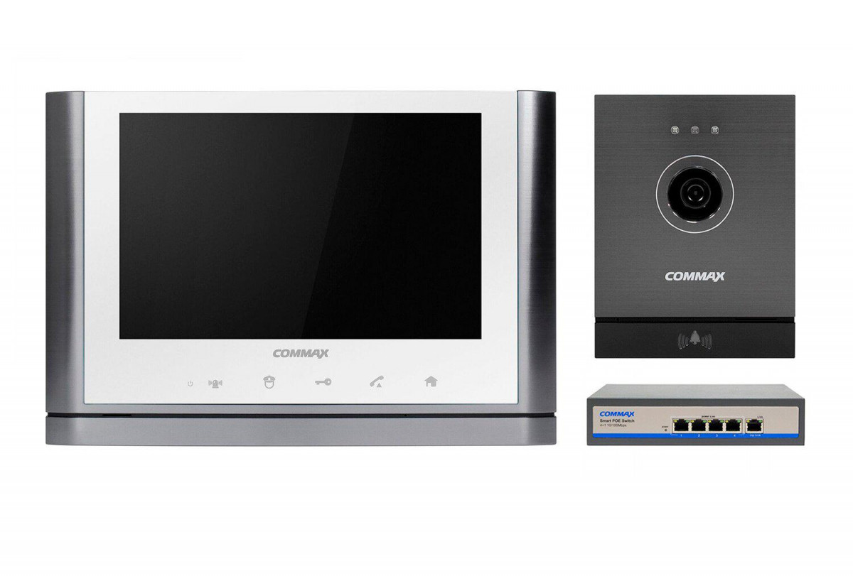Комплект видеодомофона CIOT-1020M + Commax CIOT-D20M (A) c коммутатором на 4 порта White + White
Комплект видеодомофона CIOT-1020M + Commax CIOT-D20M (A) c коммутатором на 4 порта White + White