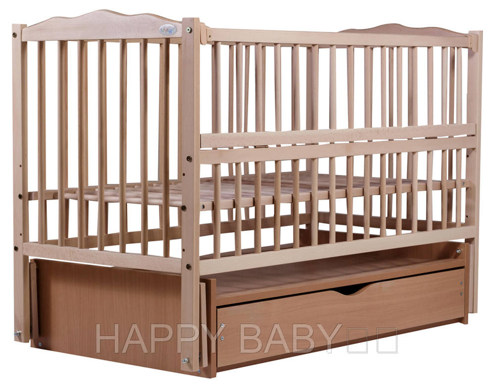 Кровать Babyroom Веселка маятник, ящик, откидной бок DVMYO-3 бук светлый (натуральный)
Кровать Babyroom Веселка маятник, ящик, откидной бок DVMYO-3 бук светлый (натуральный)