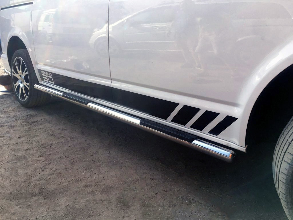 Боковые трубы (2 шт, нерж) 60мм, Короткая база Volkswagen T5 Multivan 2003-2010 гг.
Боковые трубы (2 шт, нерж) 60мм, Короткая база Volkswagen T5 Multivan 2003-2010 гг.