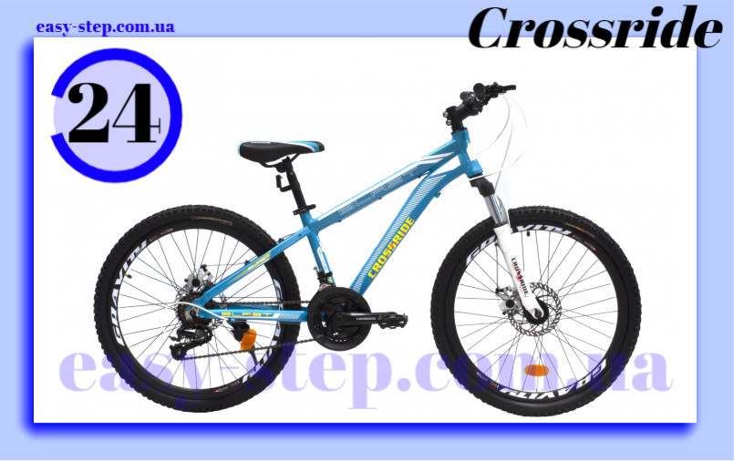 Велосипед горный подростковый Crossride "BLAST" ECO 24 дюйма MTB Голубой Горный велосипед Кросрайд МТБ
Велосипед горный подростковый Crossride "BLAST" ECO 24 дюйма MTB Голубой Горный велосипед Кросрайд МТБ