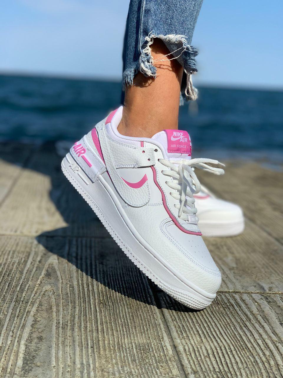 Женские кроссовки Nike Air Force 1 Shadow White Pink / Найк Аир Форс Шадоу 1 Белый 37
Женские кроссовки Nike Air Force 1 Shadow White Pink / Найк Аир Форс Шадоу 1 Белый 37