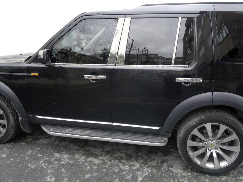 Land Rover Discovery III Молдинг дверных стоек (6 шт, нерж.) / Накладки на двери Ленд ровер Дискавери III
Land Rover Discovery III Молдинг дверных стоек (6 шт, нерж.) / Накладки на двери Ленд ровер Дискавери III