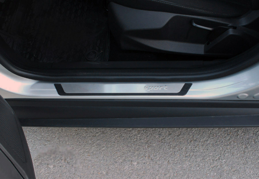 Chevrolet Trax 2012↗ гг. Накладки на пороги Flexill (4 шт, нерж) Exclusive / Накладки на пороги Шевроле Трах
Chevrolet Trax 2012↗ гг. Накладки на пороги Flexill (4 шт, нерж) Exclusive / Накладки на пороги Шевроле Трах