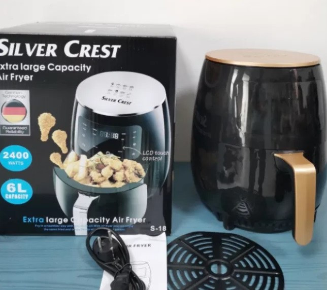 Фритюрница Silver Crest Air Fryer S-18 2400W 6L лучшая домашняя фритюрница для картошки фриАэроФритюрница
Фритюрница Silver Crest Air Fryer S-18 2400W 6L лучшая домашняя фритюрница для картошки фриАэроФритюрница