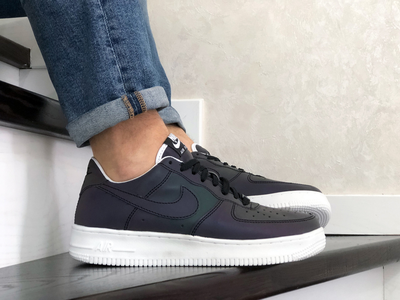Кроссовки мужские Nike Air Force хамелеон, Найк, натуральная кожа, прошиты. Код SD-10287
Кроссовки мужские Nike Air Force хамелеон, Найк, натуральная кожа, прошиты. Код SD-10287