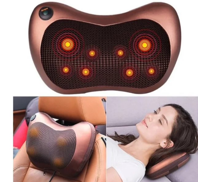 Роликовый массажер для спины и шеи Massage pillow массажная подушка массажер с подогревом
Роликовый массажер для спины и шеи Massage pillow массажная подушка массажер с подогревом