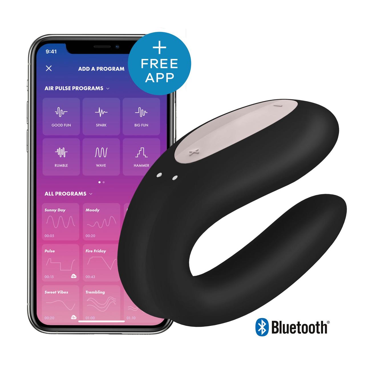 Смарт-вібратор кліпса для пар Satisfyer Double Joy Black з широким кліторальним стимулятором, Чорний
Смарт-вібратор кліпса для пар Satisfyer Double Joy Black з широким кліторальним стимулятором, Чорний