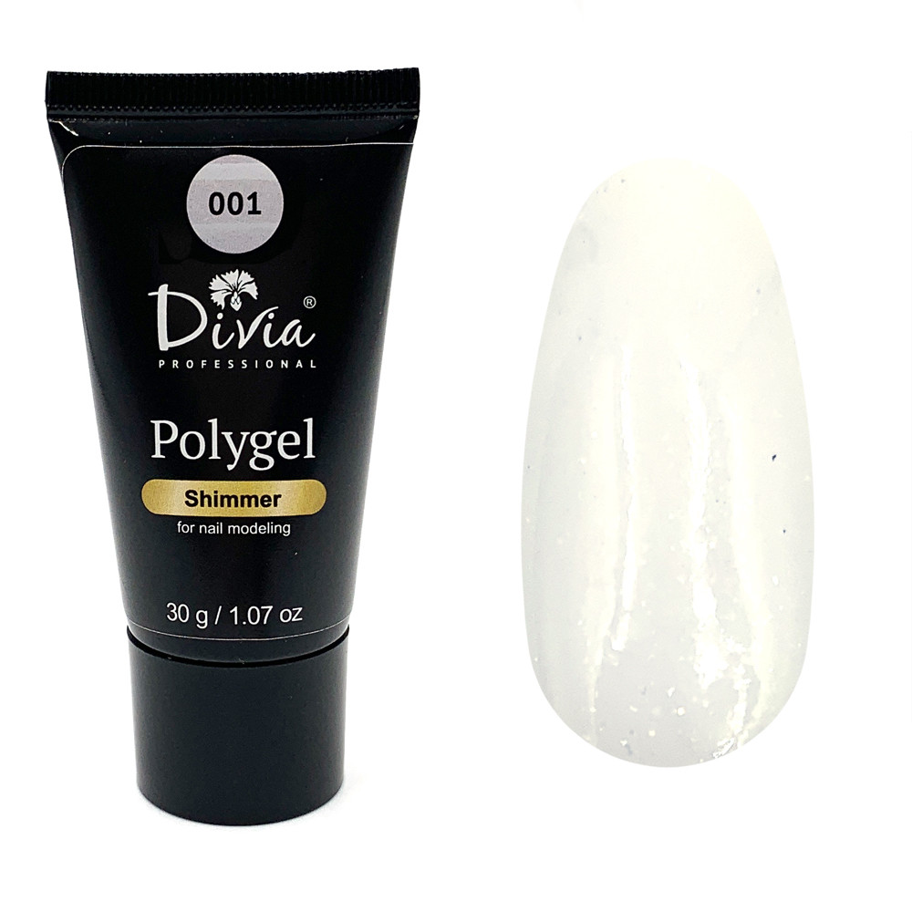 Divia Гель акриловый для наращивания ногтей с шиммером Polygel Shimmer Di907 №001 (Молочний), 30 мл
Divia Гель акриловый для наращивания ногтей с шиммером Polygel Shimmer Di907 №001 (Молочний), 30 мл