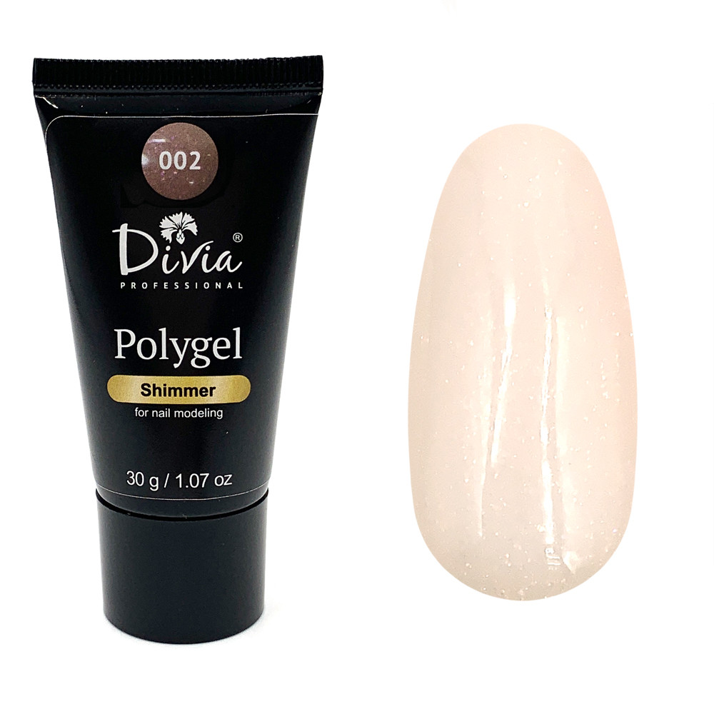 Divia Гель акриловый для наращивания ногтей с шиммером Polygel Shimmer Di907 №002, 30 мл
Divia Гель акриловый для наращивания ногтей с шиммером Polygel Shimmer Di907 №002, 30 мл
