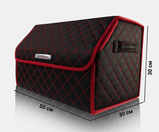 Органайзер в багажник автомобиля Honda от Carbag Чёрный c красной строчкой и красной окантовкой
Органайзер в багажник автомобиля Honda от Carbag Чёрный c красной строчкой и красной окантовкой