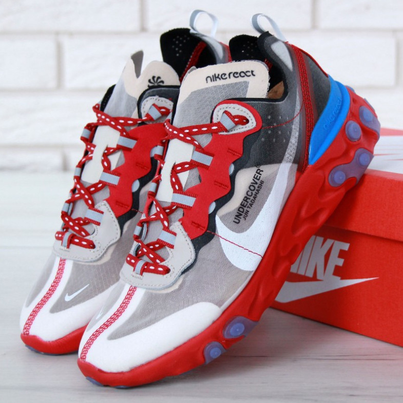 Мужские кроссовки в стиле Undercover x Nike React Element 87, красный, серый, синий, Вьетнам 43 (КД-4
Мужские кроссовки в стиле Undercover x Nike React Element 87, красный, серый, синий, Вьетнам 43 (КД-4