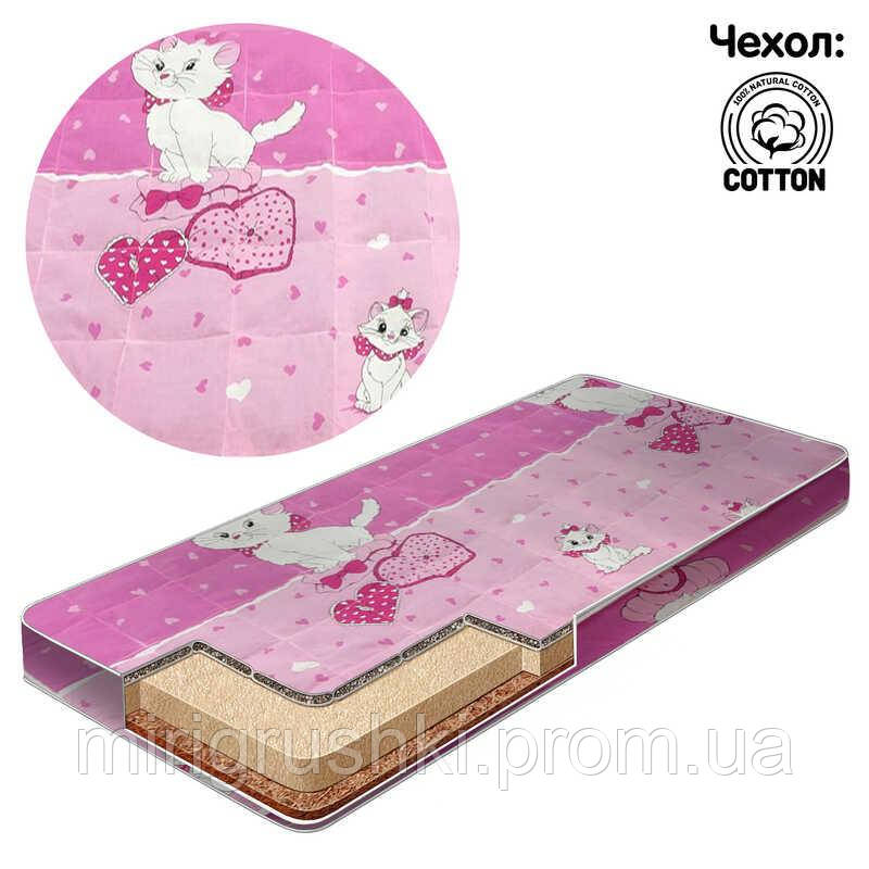 Гр Матрас кокос - поролон - гречка - хлопок №1 - 'Кошки' КПГ-1 15019 цвет розовый ТМ Беби-Текс
Гр Матрас кокос - поролон - гречка - хлопок №1 - 'Кошки' КПГ-1 15019 цвет розовый ТМ Беби-Текс