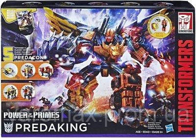 Робот-трансформер Hasbro 5в1 комбайнер Предакинг, Сила Праймов 54 см Predaking, Power of the Primes
Робот-трансформер Hasbro 5в1 комбайнер Предакинг, Сила Праймов 54 см Predaking, Power of the Primes