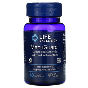 Здоровье глаз с шафраном и астаксантином (MacuGuard Ocular Support with Saffron & Astaxanthin) 60 капсул
Здоровье глаз с шафраном и астаксантином (MacuGuard Ocular Support with Saffron & Astaxanthin) 60 капсул
