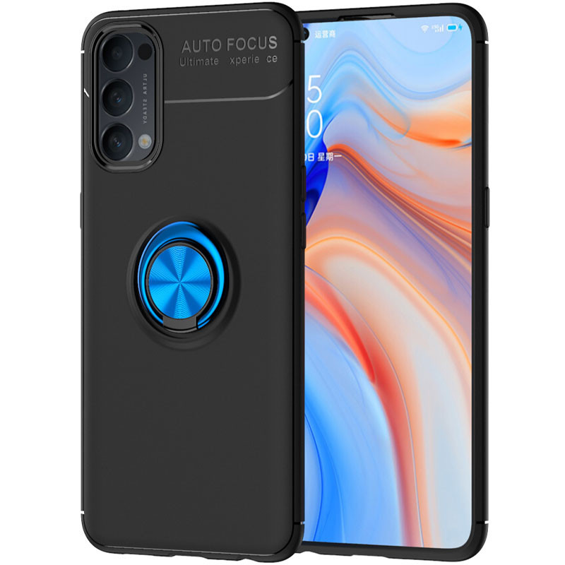 TPU чехол Deen ColorRing под магнитный держатель (opp) для Oppo Reno 4, Черный / синий
TPU чехол Deen ColorRing под магнитный держатель (opp) для Oppo Reno 4, Черный / синий