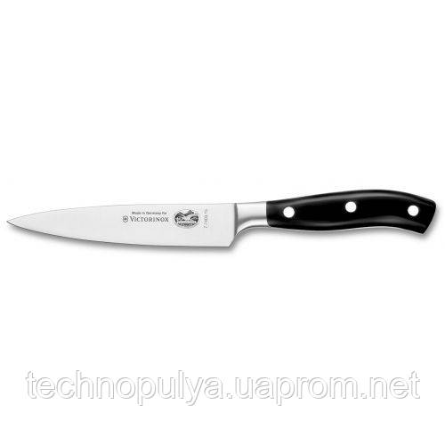 Кухонный кованый нож Victorinox Grand Maitre поварской 150 мм в подарочной коробке Черный (7.7403.15G)
Кухонный кованый нож Victorinox Grand Maitre поварской 150 мм в подарочной коробке Черный (7.7403.15G)