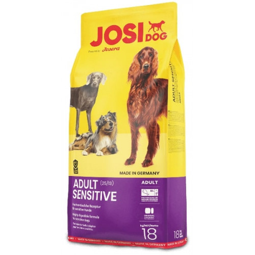 Сухой корм Josera JosiDog Adult Sensitive для взрослых собак с чувствительным пищеварением, с птицей, 18 кг
Сухой корм Josera JosiDog Adult Sensitive для взрослых собак с чувствительным пищеварением, с птицей, 18 кг