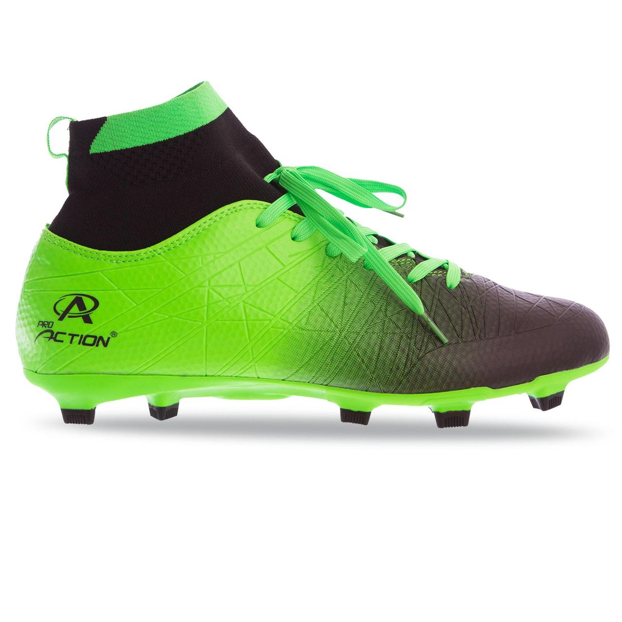 Бутсы футбольная обувь с носком Pro Action PRO-1000-15 BLACK/GREEN размер 40-45 (верх-TPU, подошва-TPU,
Бутсы футбольная обувь с носком Pro Action PRO-1000-15 BLACK/GREEN размер 40-45 (верх-TPU, подошва-TPU,