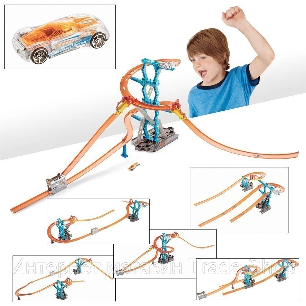 Детский гоночный автотрек Track Builder Spiral Starter Set. Автомобильный трек инерционный с машинками.
Детский гоночный автотрек Track Builder Spiral Starter Set. Автомобильный трек инерционный с машинками.
