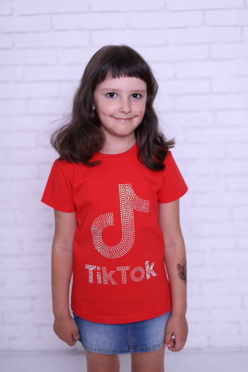 Футболка для девочки 100% хлопок производство Марокко Quality Crystals TikTok red 104
Футболка для девочки 100% хлопок производство Марокко Quality Crystals TikTok red 104