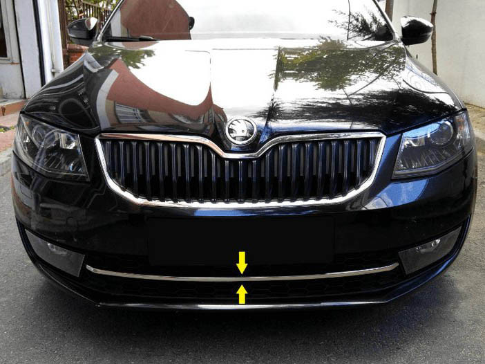 Накладка на передний бампер (нерж) Skoda Octavia A7 2013↗ гг. / Защитные (хром) накладки на бампер Шкода
Накладка на передний бампер (нерж) Skoda Octavia A7 2013↗ гг. / Защитные (хром) накладки на бампер Шкода