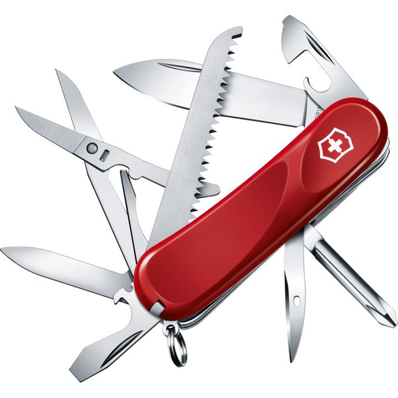 Нож складной, мультитул Victorinox Evolution 18 (85мм, 15 функций), красный 2.4913.E
Нож складной, мультитул Victorinox Evolution 18 (85мм, 15 функций), красный 2.4913.E