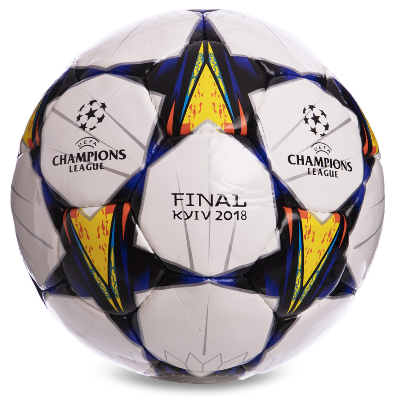 Мяч футбольный №4 PU ламин. CHAMPIONS LEAGUE FINAL KYIV 2018 FB-0097 (№4, 5 сл., сшит вручную)
Мяч футбольный №4 PU ламин. CHAMPIONS LEAGUE FINAL KYIV 2018 FB-0097 (№4, 5 сл., сшит вручную)