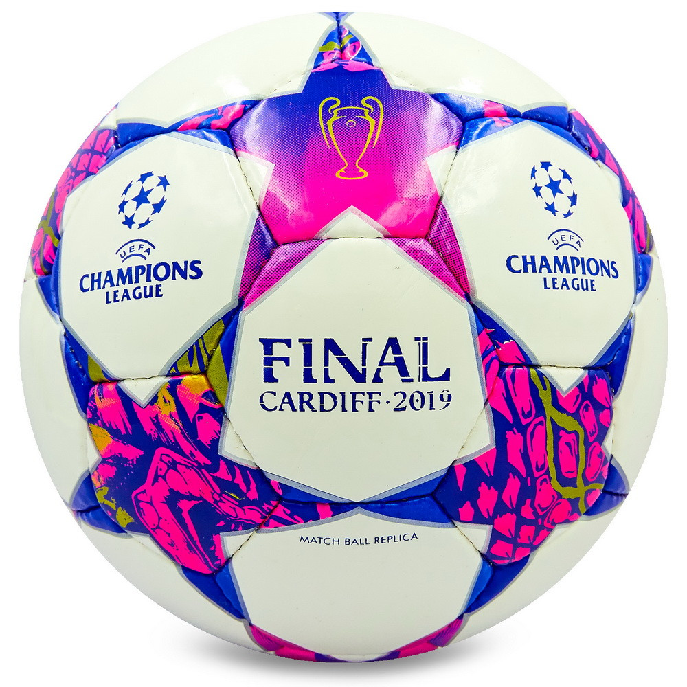 Мяч футбольный №4 PU ламин. CHAMPIONS LEAGUE FINAL MADRID 2019 FB-0148 (№4, 5 сл., сшит вручную)
Мяч футбольный №4 PU ламин. CHAMPIONS LEAGUE FINAL MADRID 2019 FB-0148 (№4, 5 сл., сшит вручную)