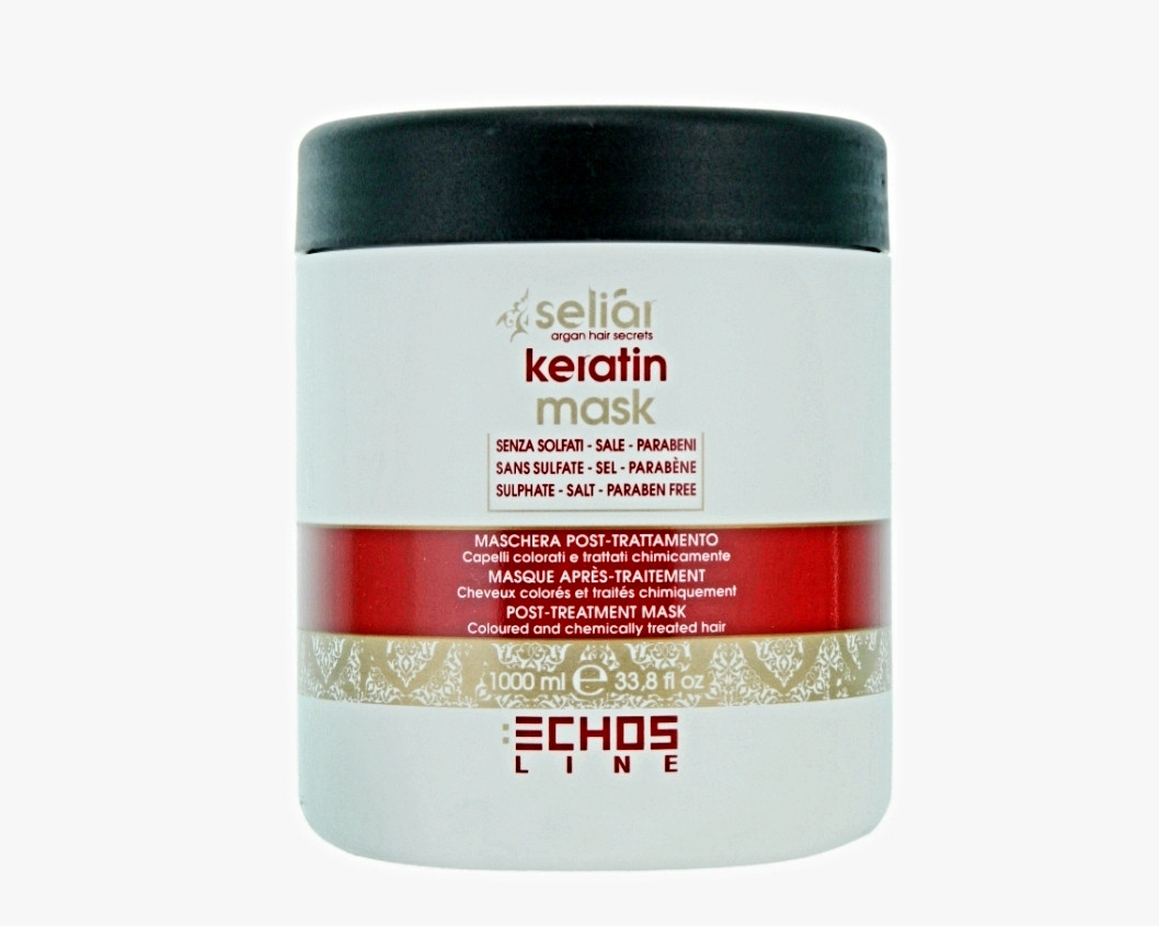 Маска для волос кератиновая Echosline Seliar Keratin Mask 1000 мл/маска для волосся кератинова професійна
Маска для волос кератиновая Echosline Seliar Keratin Mask 1000 мл/маска для волосся кератинова професійна