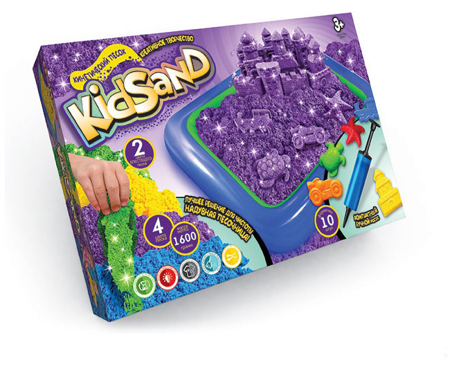 Комплект креативного творчества кинетический песок KidSand 7450DT, 1600г, Фиолетовый
Комплект креативного творчества кинетический песок KidSand 7450DT, 1600г, Фиолетовый