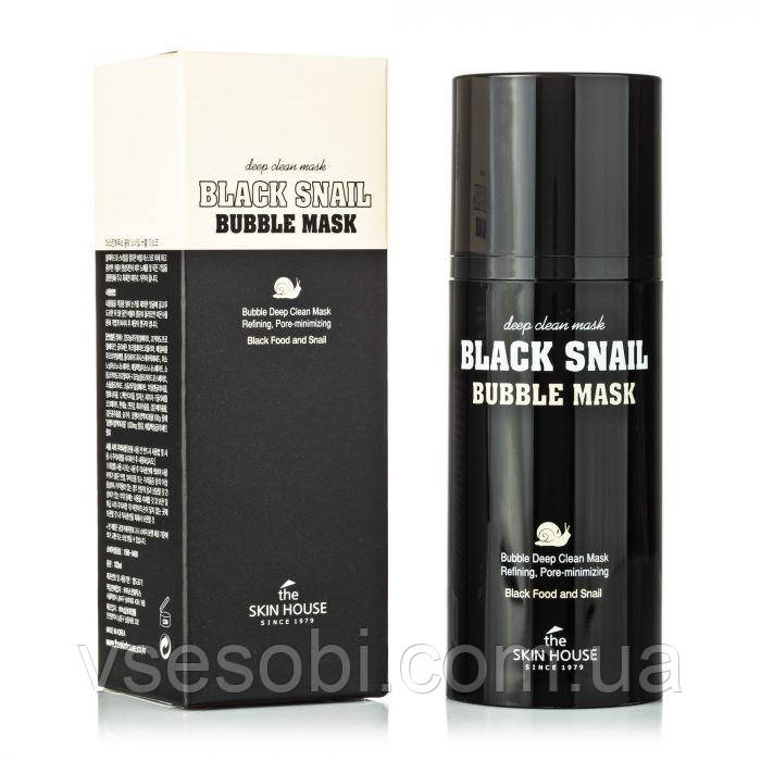 Очищающая кислородная маска с экстрактом улитки The Skin House Black Snail Bubble Mask 100 ml
Очищающая кислородная маска с экстрактом улитки The Skin House Black Snail Bubble Mask 100 ml
