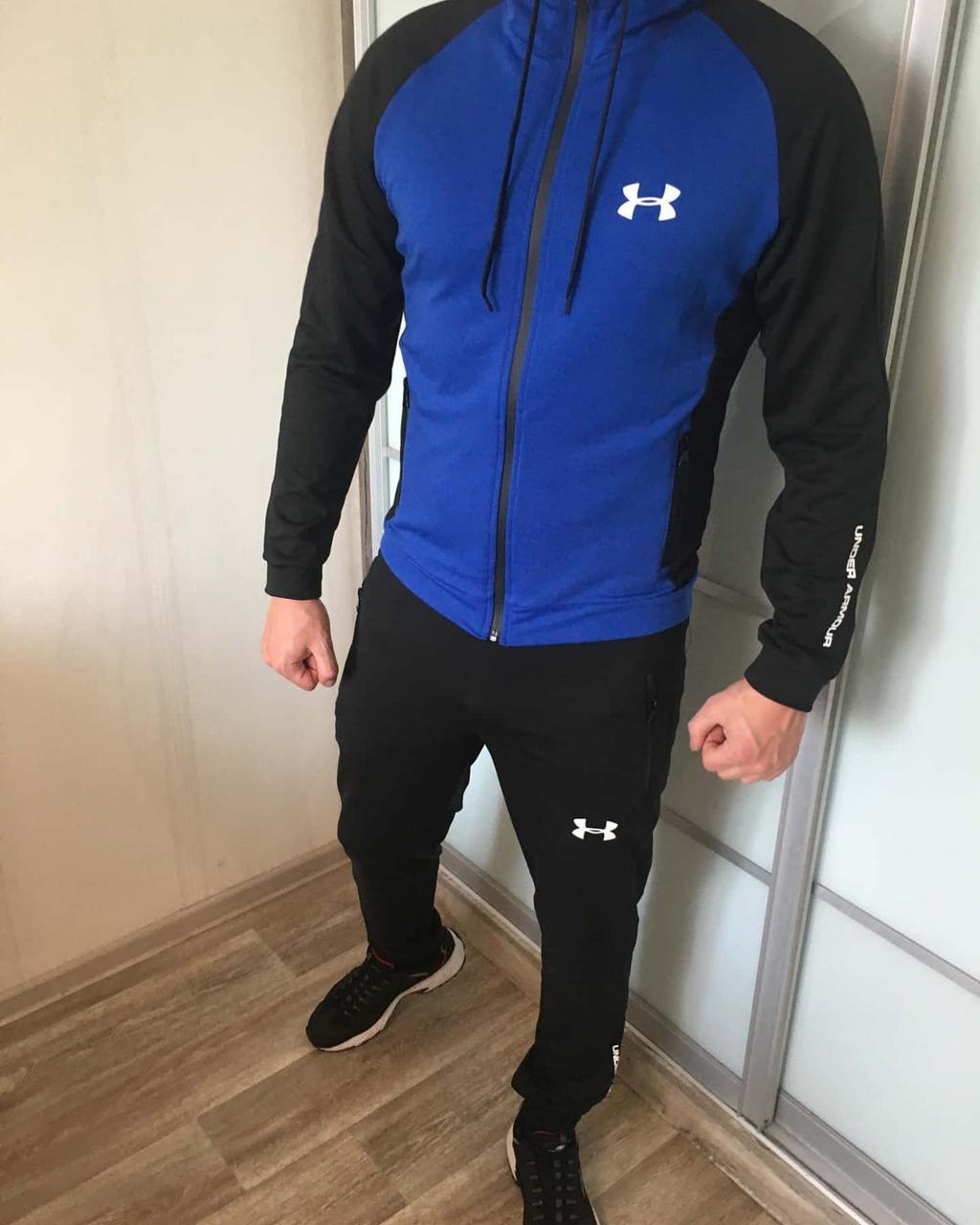 Мужской синий лето/осень спортивный костюм с капюшоном Under Armour.Турция. 52
Мужской синий лето/осень спортивный костюм с капюшоном Under Armour.Турция. 52