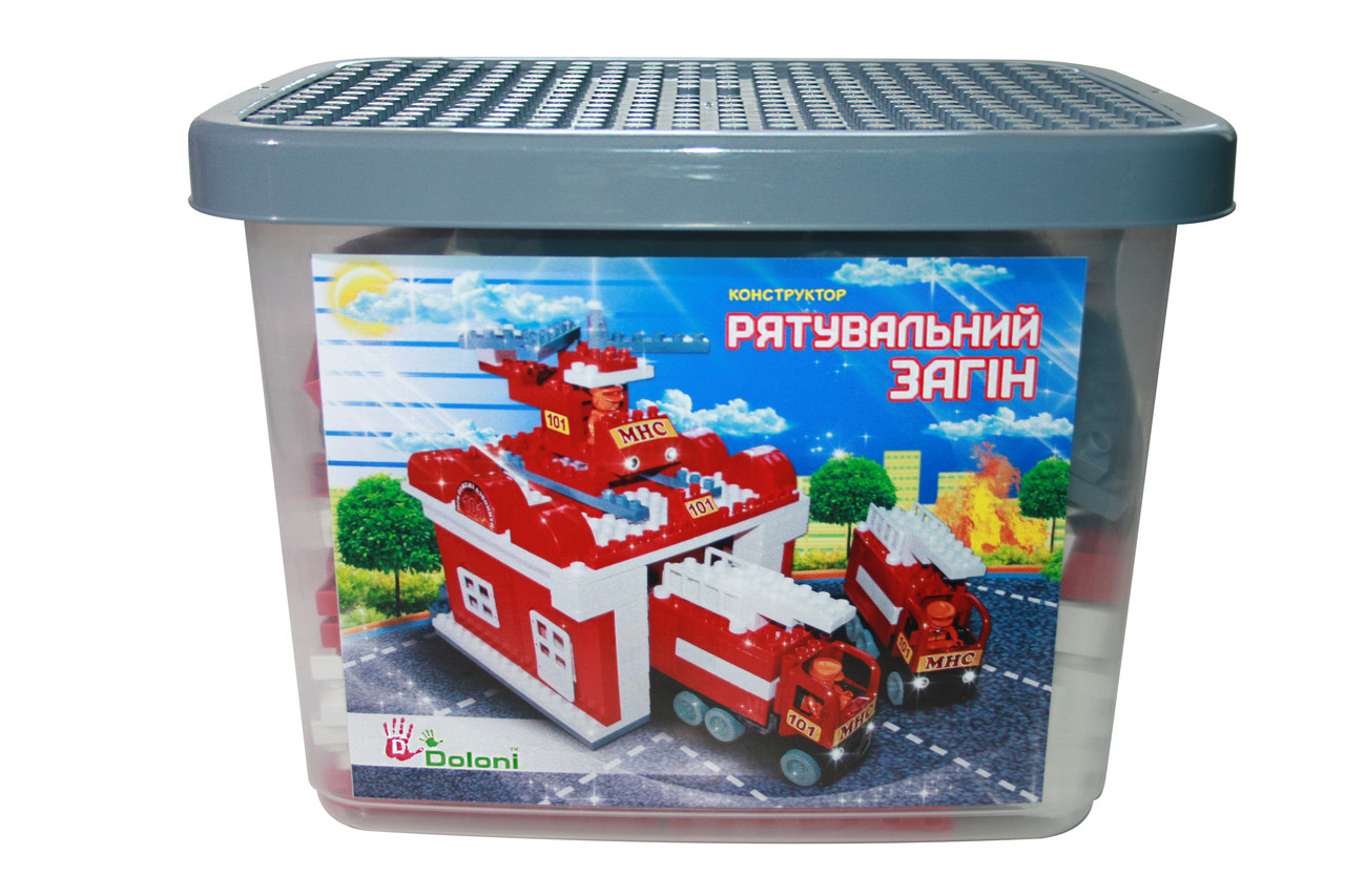 Конструктор "Рятувальний загін", 217 дет., в пластик. боксе 31*28*21см, ТМ Долони, Украина
Конструктор "Рятувальний загін", 217 дет., в пластик. боксе 31*28*21см, ТМ Долони, Украина