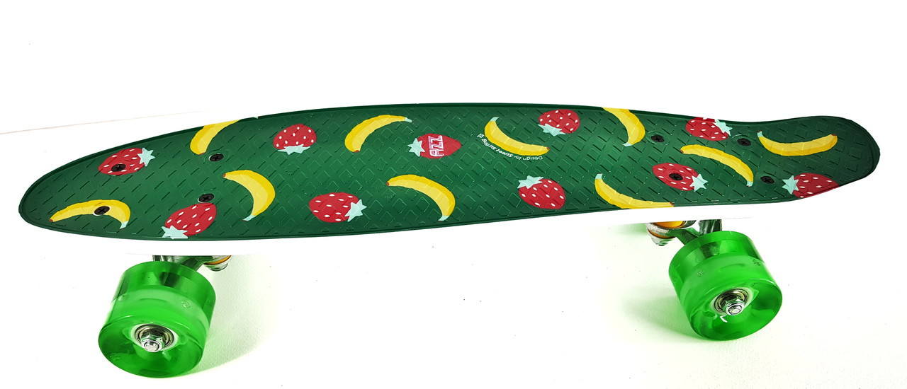 Скейт Пенни Борд с принтом Fruits и со светящимися колесами LED(Пенни лайт) оригинал, Фиолетовый
Скейт Пенни Борд с принтом Fruits и со светящимися колесами LED(Пенни лайт) оригинал, Фиолетовый