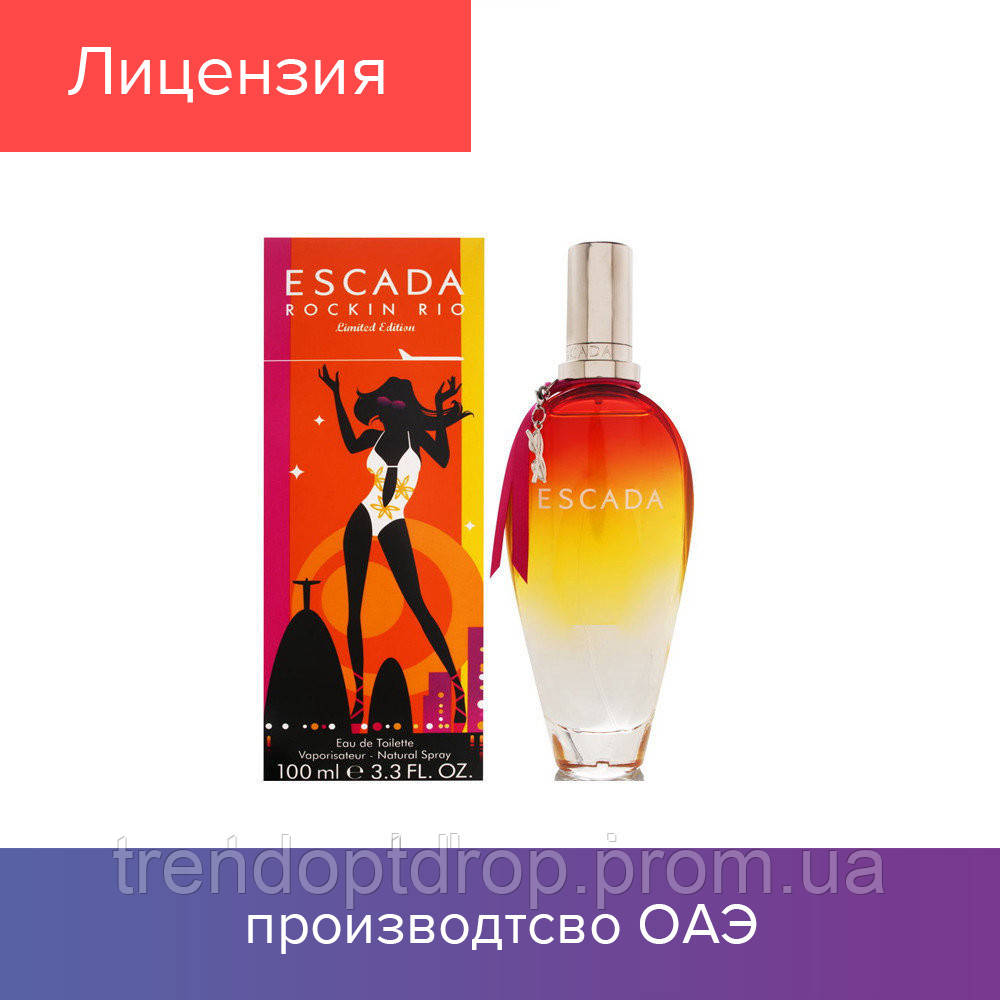 100 ml Эскада Rockin Rio Limited Edition. Eau de Toilette | Туалетная вода Эскада Рокин Рио 100 мл NEW
100 ml Эскада Rockin Rio Limited Edition. Eau de Toilette | Туалетная вода Эскада Рокин Рио 100 мл NEW