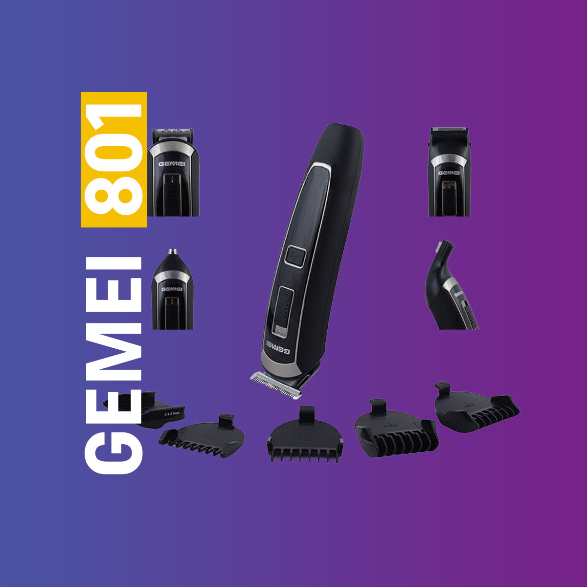 Мультитример GEMEI GM - 801 5в1 аккумуляторный, машинка для стрижки волос Trendshop
Мультитример GEMEI GM - 801 5в1 аккумуляторный, машинка для стрижки волос Trendshop