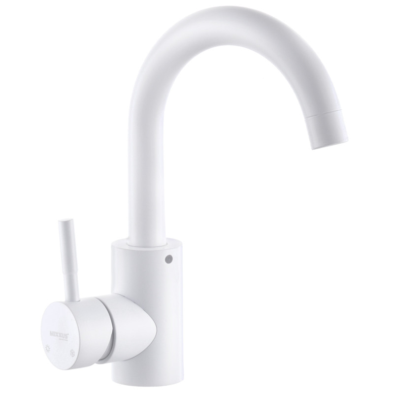 Смеситель для умывальника MIXXUS SUS-011-B WHITE из нерж. стали SUS304 (MI5754), Белый
Смеситель для умывальника MIXXUS SUS-011-B WHITE из нерж. стали SUS304 (MI5754), Белый