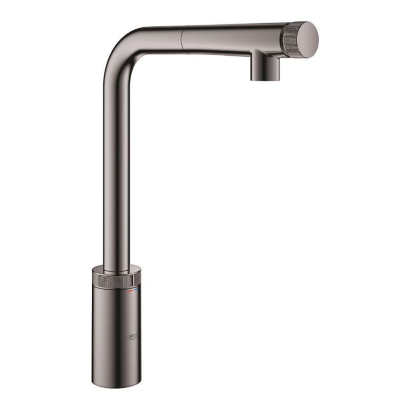 Смеситель для кухни с выдвижным изливом Grohe Minta SmartControl 31613A00, Темно-серый
Смеситель для кухни с выдвижным изливом Grohe Minta SmartControl 31613A00, Темно-серый