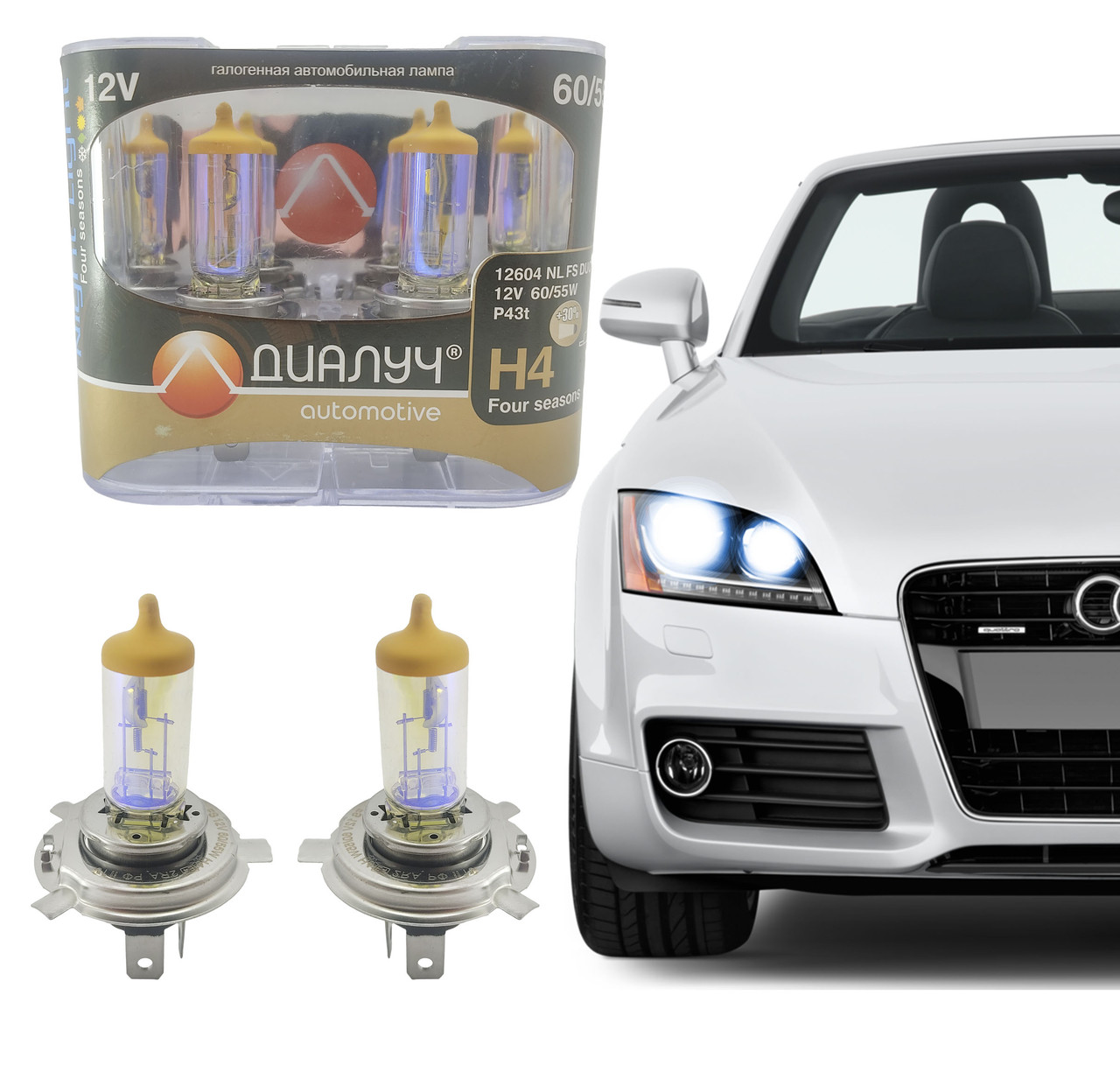 Лампы H-4 12 Вольт 60/55 Ватт P43T. Лампы с эффектом ксенона Cool Blue Intense + 30%
Лампы H-4 12 Вольт 60/55 Ватт P43T. Лампы с эффектом ксенона Cool Blue Intense + 30%