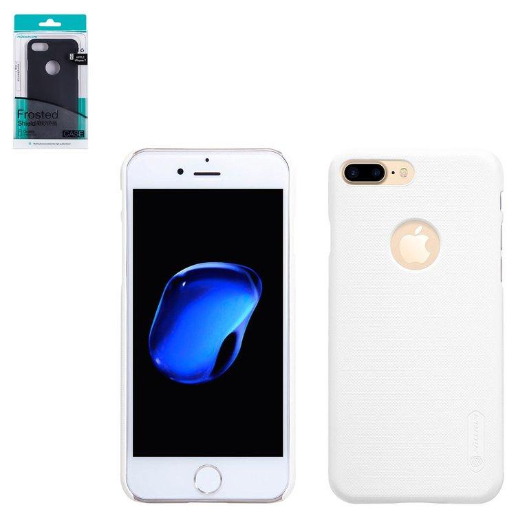 Чехол Nillkin Super Frosted Shield для iPhone 7 Plus, белый, с отверстием под логотип, матовый, пластик
Чехол Nillkin Super Frosted Shield для iPhone 7 Plus, белый, с отверстием под логотип, матовый, пластик