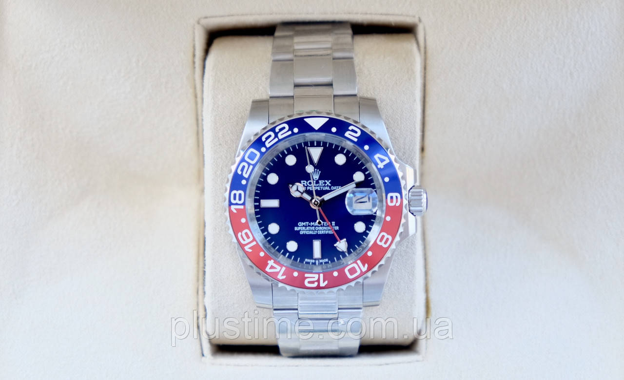 Мужские часы Rolex GMT-master II 2 Pepsi blue AAA механические наручные с календарем на стальном браслете
Мужские часы Rolex GMT-master II 2 Pepsi blue AAA механические наручные с календарем на стальном браслете