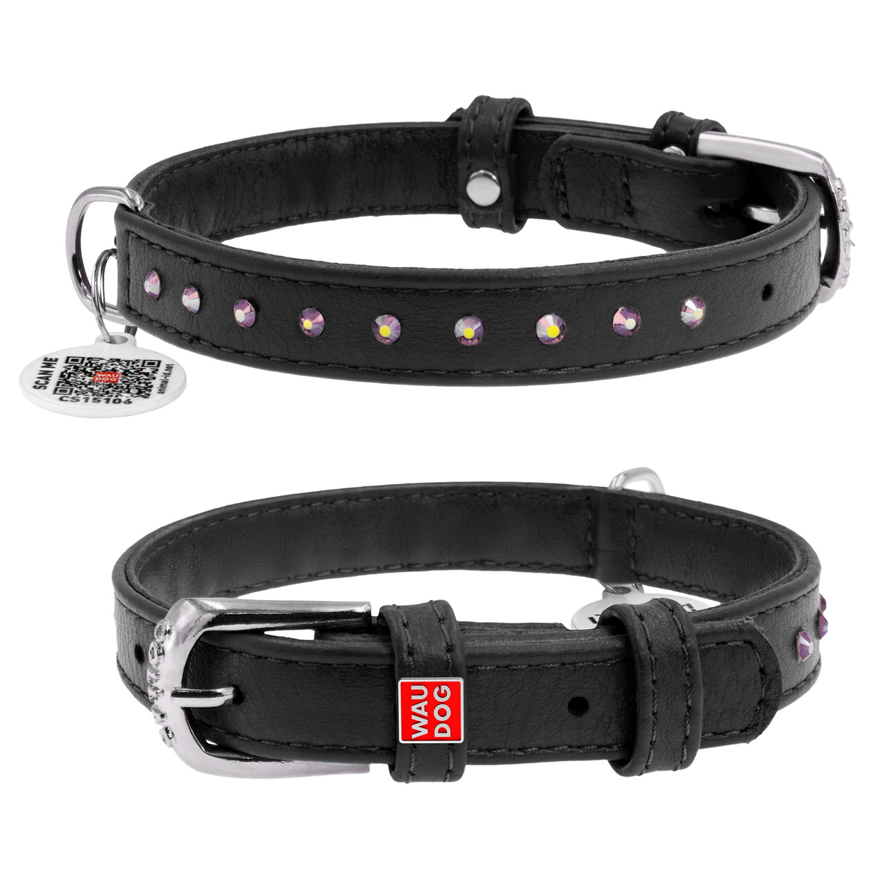 Ошейник для собак WAUDOG Glamour с QR пасп., р.XS, 21-29см/12мм, стразы, кожа, черный
Ошейник для собак WAUDOG Glamour с QR пасп., р.XS, 21-29см/12мм, стразы, кожа, черный