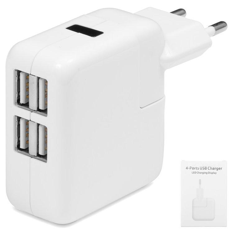 Сетевое зарядное устройство для мобильных телефонов Apple; планшетов Apple; MP3-плееров Apple, 220 В, (2 USB, Белый
Сетевое зарядное устройство для мобильных телефонов Apple; планшетов Apple; MP3-плееров Apple, 220 В, (2 USB, Белый