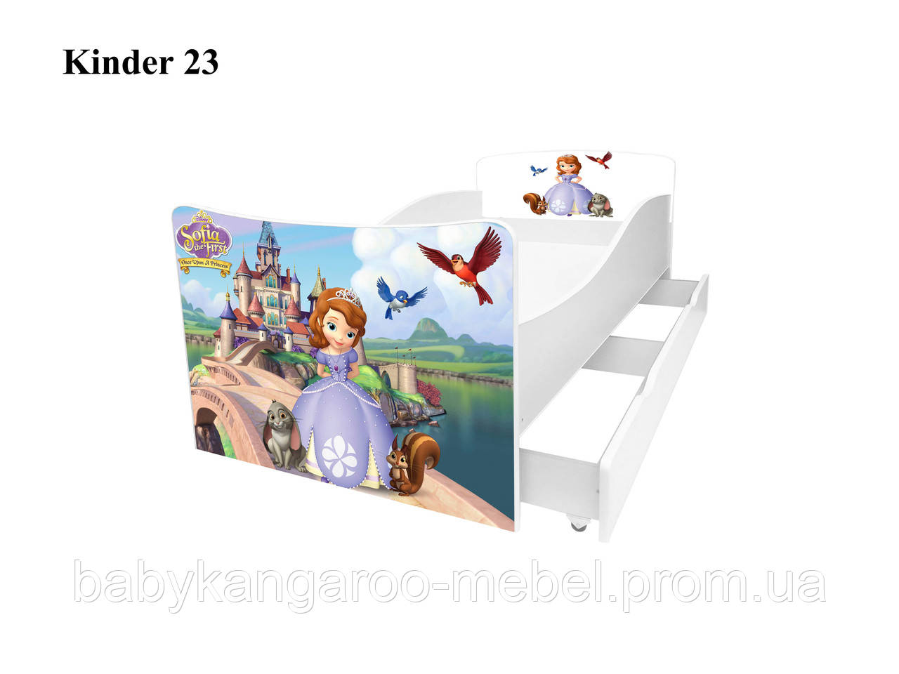 Детская кровать - KINDER - K023 - Корпус белый - 1436/750 (сп.м 1400*700 мм.) + ЯЩИК
Детская кровать - KINDER - K023 - Корпус белый - 1436/750 (сп.м 1400*700 мм.) + ЯЩИК