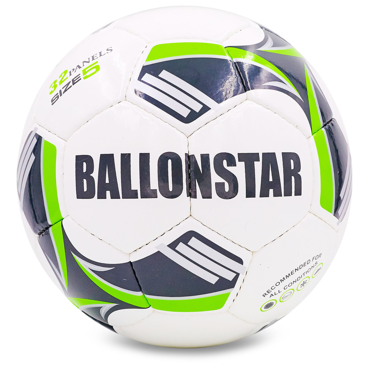 Мяч футбольный №5 PU ламин. BALLONSTAR FB-5413 цвета в ассортименте (№5, 5 сл., сшит вручную
Мяч футбольный №5 PU ламин. BALLONSTAR FB-5413 цвета в ассортименте (№5, 5 сл., сшит вручную