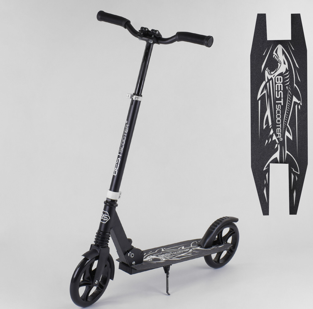 Самокат двоколісний "Best Scooter" 68848 (4) "SHARK", ЧОРНИЙ, затиск керма, колеса PU 20 см, 1 аммортизатор, в
Самокат двоколісний "Best Scooter" 68848 (4) "SHARK", ЧОРНИЙ, затиск керма, колеса PU 20 см, 1 аммортизатор, в