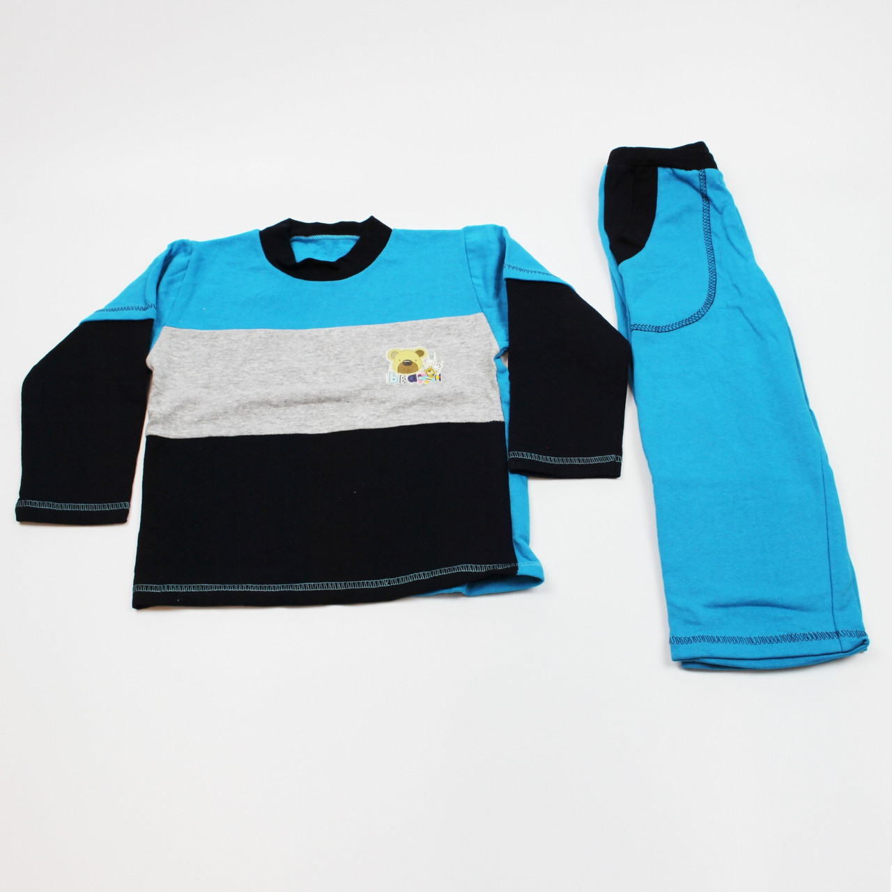 Костюм (футболка с длинным рукавом + штаны) Iev-Style В51.1 p. 98-104 (2706244), Серый: серый меланж;черный: черный;черный;голубой: голубой;голубой
Костюм (футболка с длинным рукавом + штаны) Iev-Style В51.1 p. 98-104 (2706244), Серый: серый меланж;черный: черный;черный;голубой: голубой;голубой