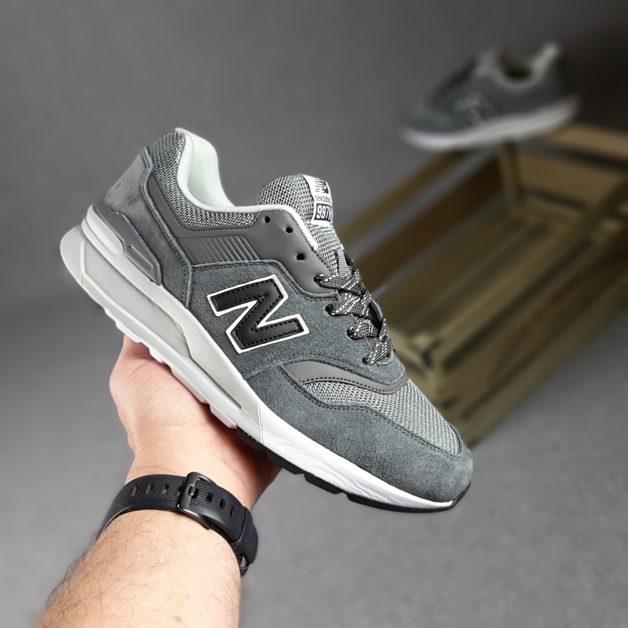 

Мужские кроссовки в стиле New Balance Нью беланс 997H, серые 44 (28 см), Серый