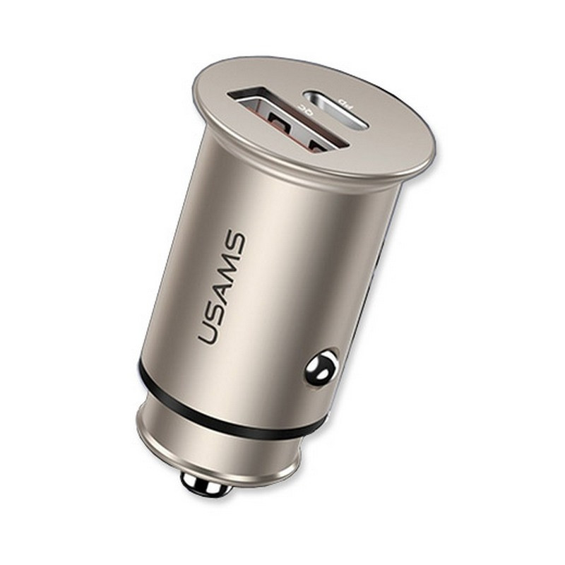 Автомобильное зарядное устройство Usams Quick Charge 4.0 + Type-C/PD 30W 5A 2xPorts Silver (2264
Автомобильное зарядное устройство Usams Quick Charge 4.0 + Type-C/PD 30W 5A 2xPorts Silver (2264